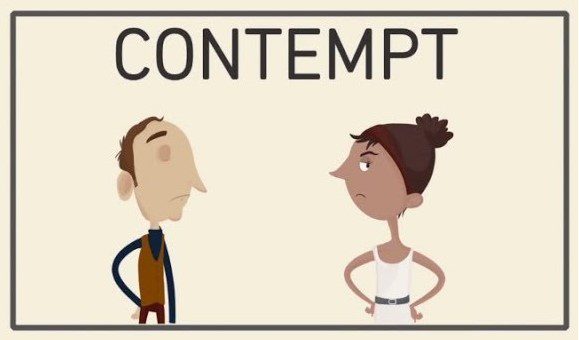 an illustration of contempt